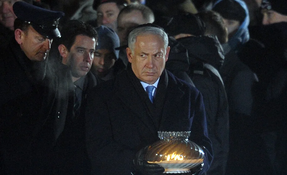 נתניהו אושוויץ